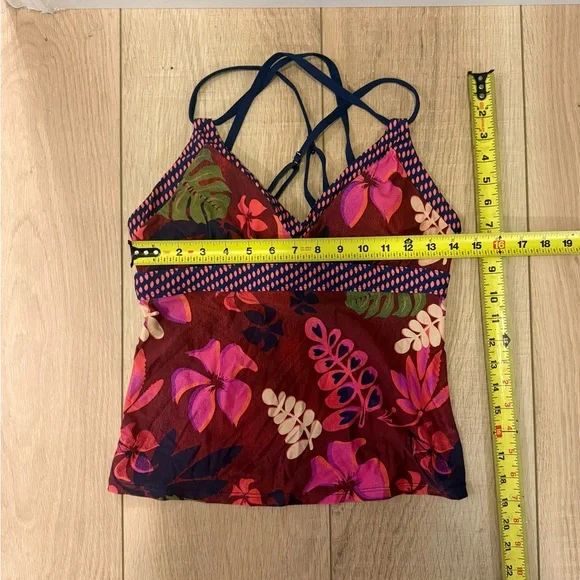 🌴💗Title Nine Tankini Top Floral Swimsuit-Adjustable Straps-Athletic Swim-Medium - Picture 4 of 4